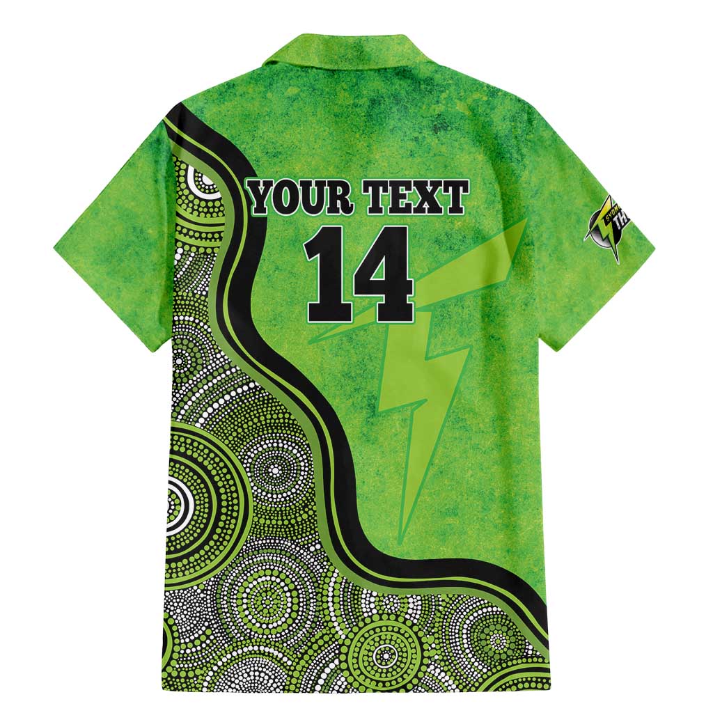 Custom Sydney Thunder Family Matching Mermaid Dress and Hawaiian Shirt Indigenous Art - Grunge Style