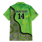 Custom Sydney Thunder Family Matching Mermaid Dress and Hawaiian Shirt Indigenous Art - Grunge Style