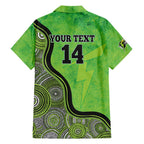 Custom Sydney Thunder Family Matching Puletasi and Hawaiian Shirt Indigenous Art - Grunge Style