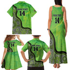 Custom Sydney Thunder Family Matching Tank Maxi Dress and Hawaiian Shirt Indigenous Art - Grunge Style