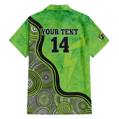 Custom Sydney Thunder Family Matching Tank Maxi Dress and Hawaiian Shirt Indigenous Art - Grunge Style