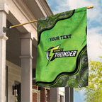 Custom Sydney Thunder Garden Flag Indigenous Art - Grunge Style