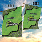 Custom Sydney Thunder Garden Flag Indigenous Art - Grunge Style