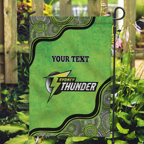 Custom Sydney Thunder Garden Flag Indigenous Art - Grunge Style
