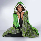 Custom Sydney Thunder Hooded Blanket Indigenous Art - Grunge Style