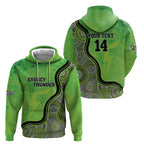 Custom Sydney Thunder Hoodie Indigenous Art - Grunge Style