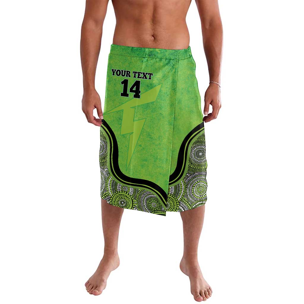 Custom Sydney Thunder Lavalava Indigenous Art - Grunge Style