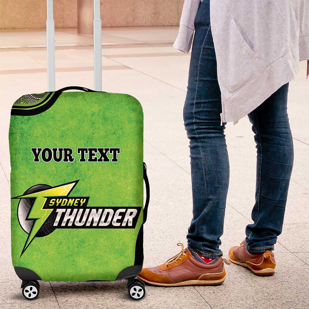 Custom Sydney Thunder Luggage Cover Indigenous Art - Grunge Style