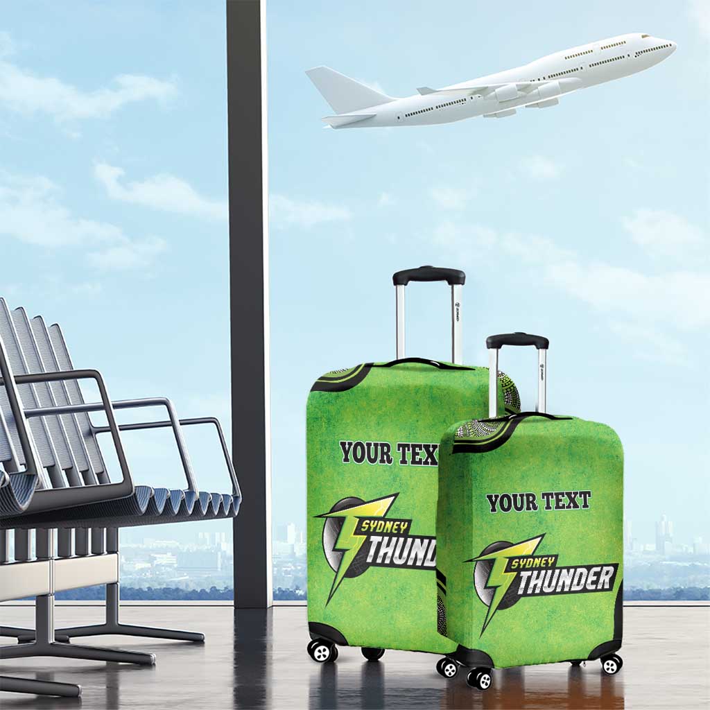 Custom Sydney Thunder Luggage Cover Indigenous Art - Grunge Style