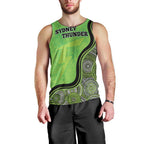 Custom Sydney Thunder Men Tank Top Indigenous Art - Grunge Style