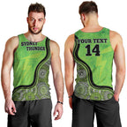 Custom Sydney Thunder Men Tank Top Indigenous Art - Grunge Style