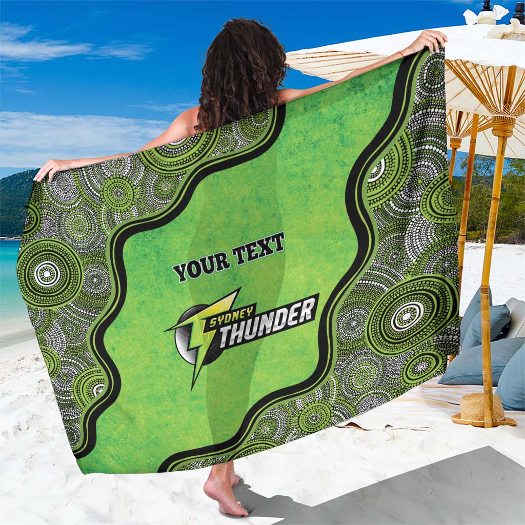 Custom Sydney Thunder Sarong Indigenous Art - Grunge Style