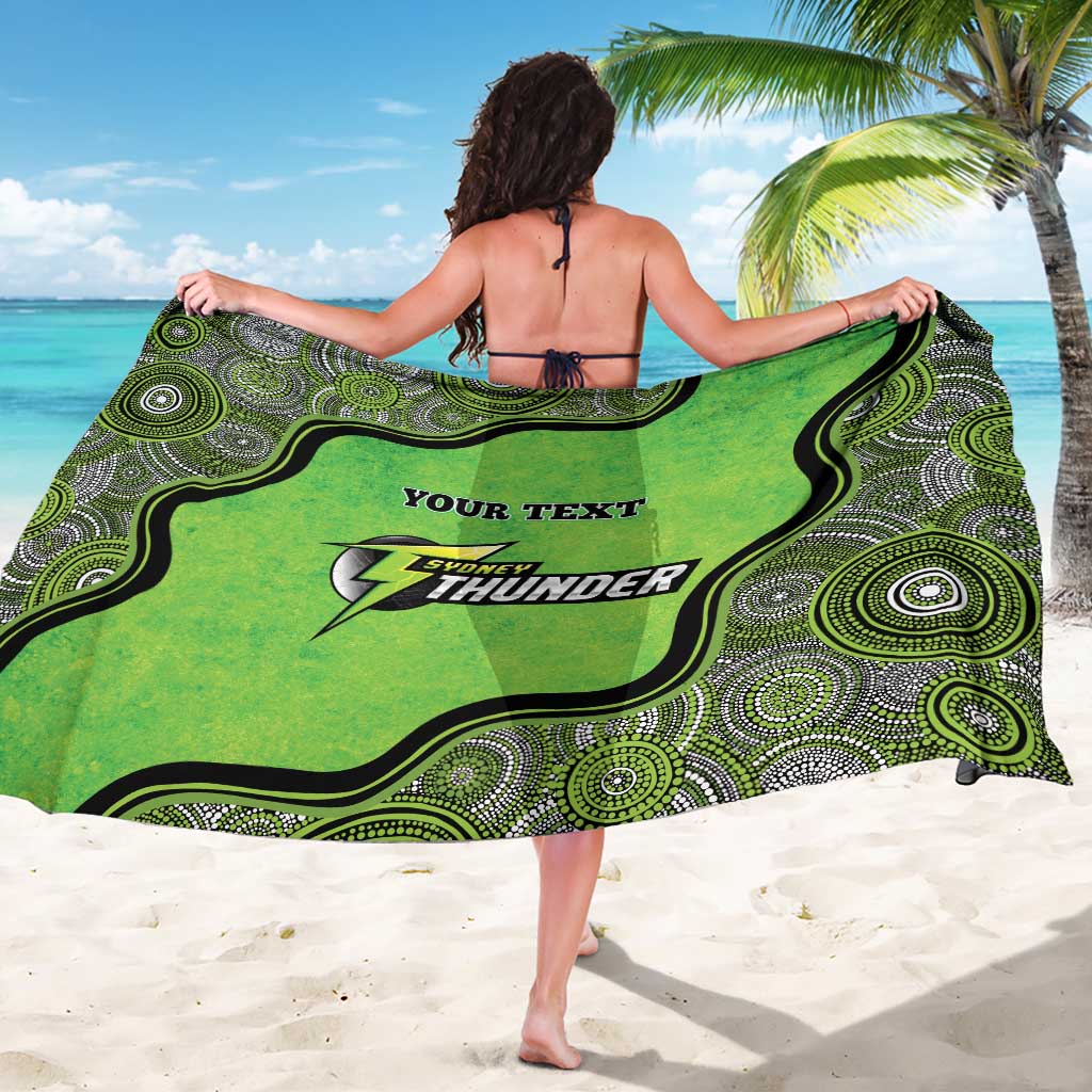 Custom Sydney Thunder Sarong Indigenous Art - Grunge Style