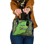 Custom Sydney Thunder Shoulder Handbag Indigenous Art - Grunge Style