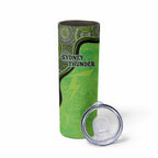 Custom Sydney Thunder Skinny Tumbler Indigenous Art - Grunge Style