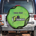 Custom Sydney Thunder Spare Tire Cover Indigenous Art - Grunge Style