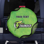 Custom Sydney Thunder Spare Tire Cover Indigenous Art - Grunge Style