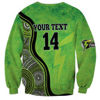Custom Sydney Thunder Sweatshirt Indigenous Art - Grunge Style