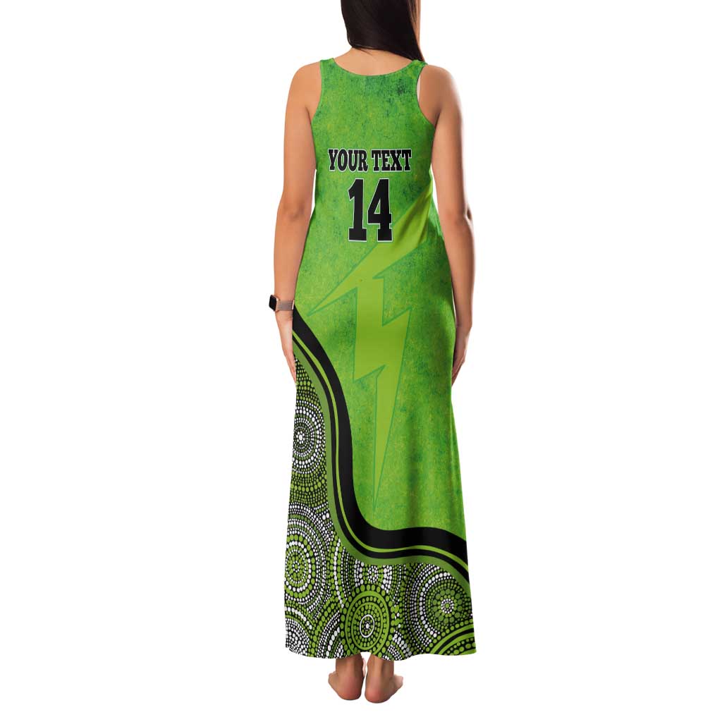 Custom Sydney Thunder Tank Maxi Dress Indigenous Art - Grunge Style