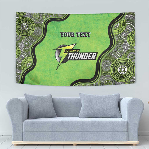 Custom Sydney Thunder Tapestry Indigenous Art - Grunge Style