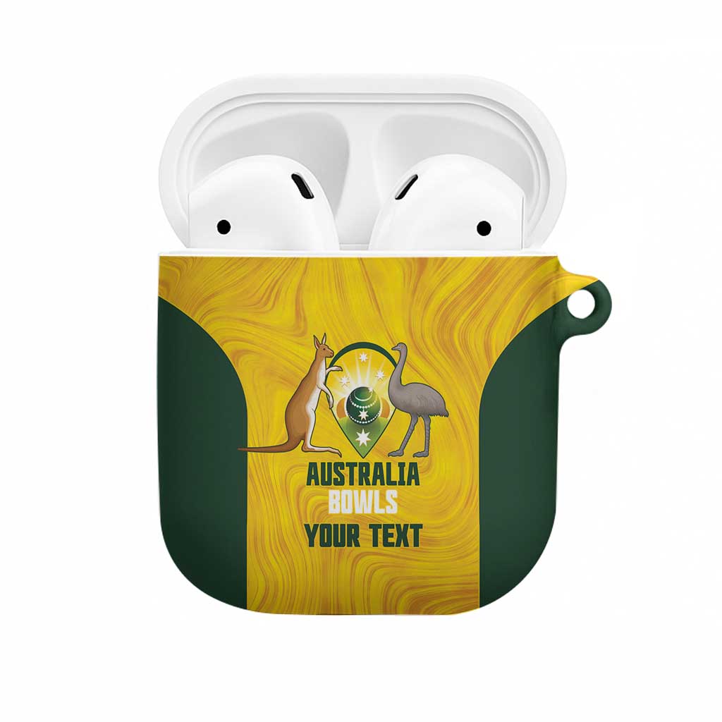Custom Bowls Australia AirPods Case Marble National Color - Aussie Hoodie
