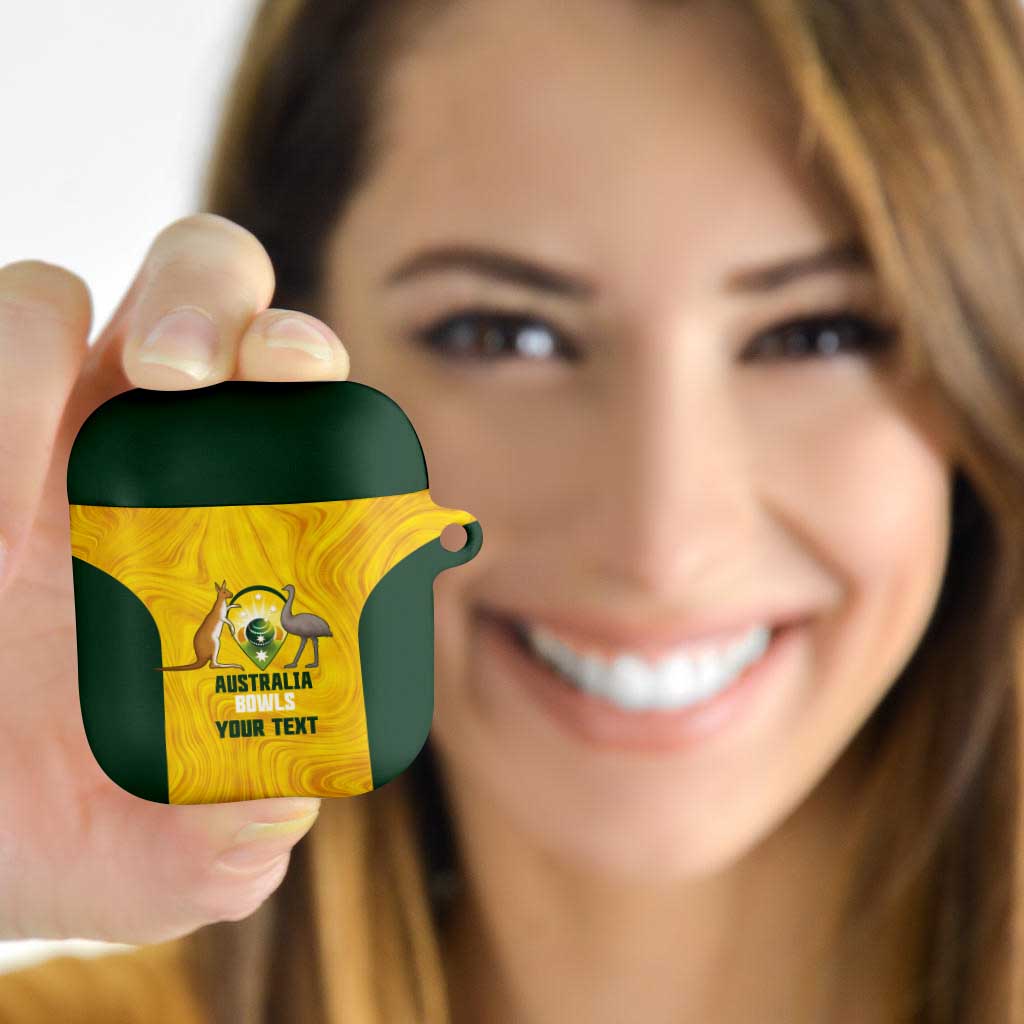 Custom Bowls Australia AirPods Case Marble National Color - Aussie Hoodie