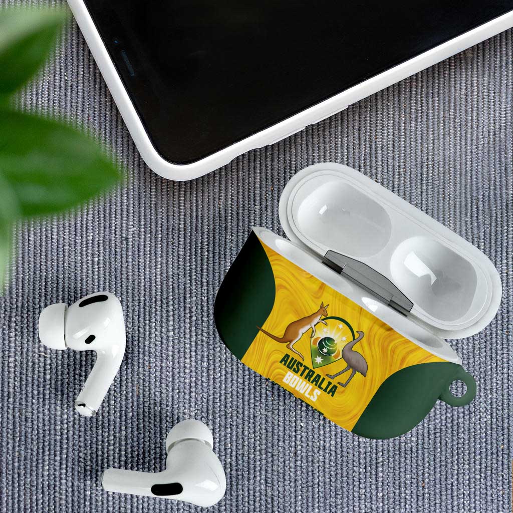 Custom Bowls Australia AirPods Case Marble National Color - Aussie Hoodie