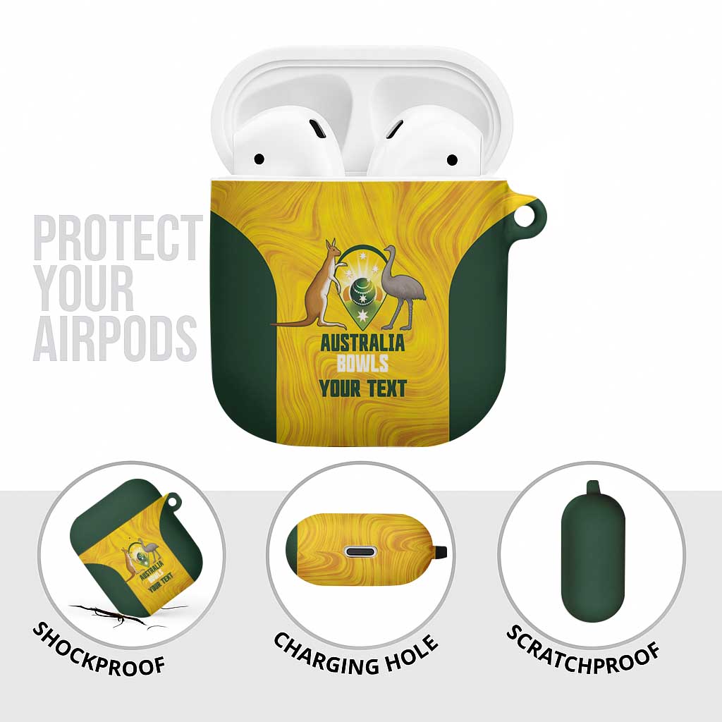 Custom Bowls Australia AirPods Case Marble National Color - Aussie Hoodie