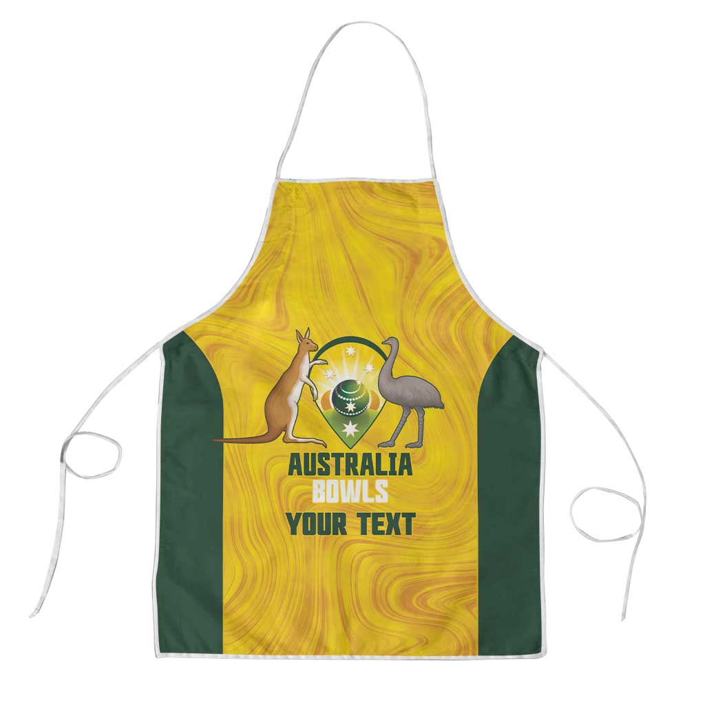Custom Bowls Australia Apron Marble National Color - Aussie Hoodie