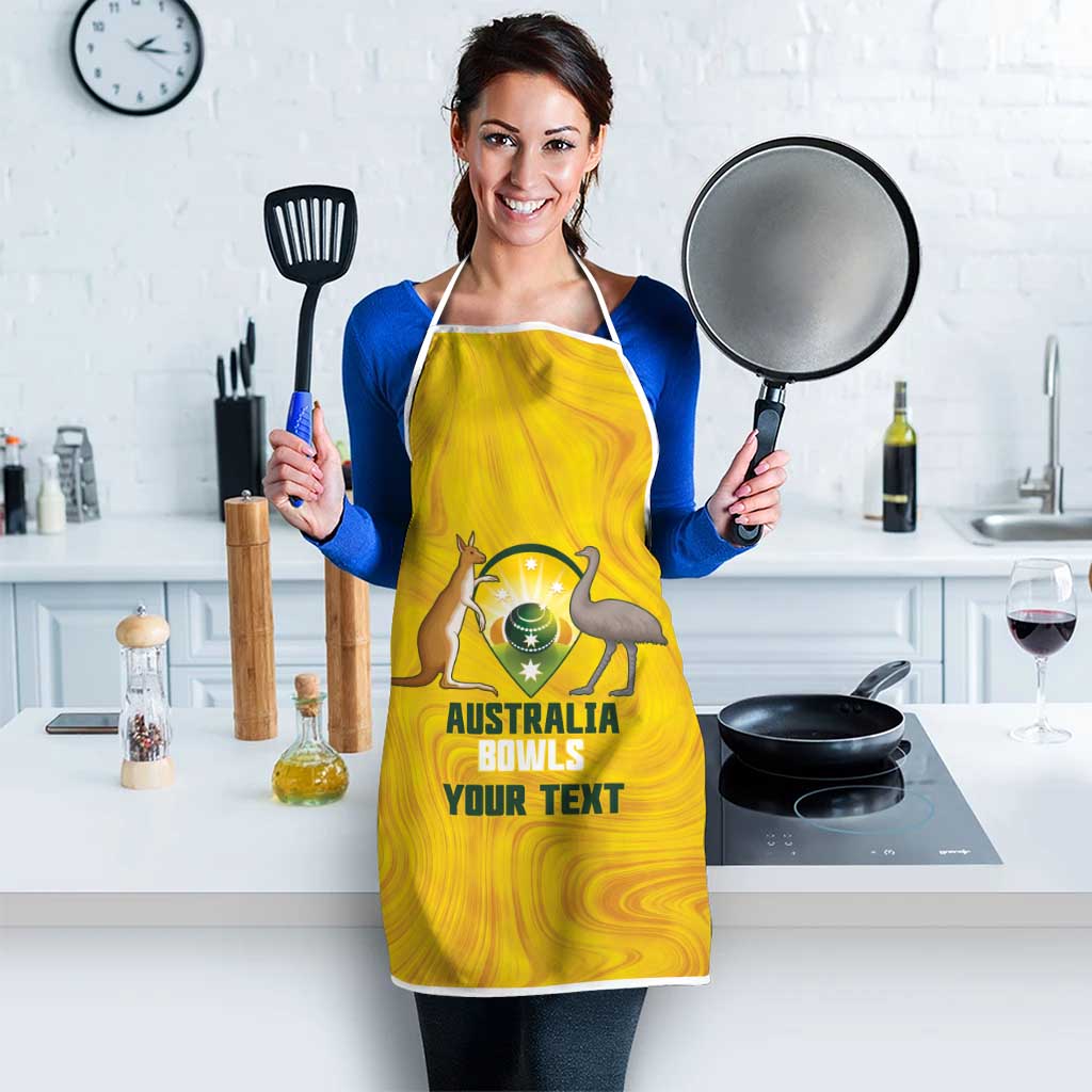 Custom Bowls Australia Apron Marble National Color - Aussie Hoodie