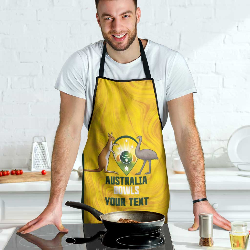 Custom Bowls Australia Apron Marble National Color - Aussie Hoodie