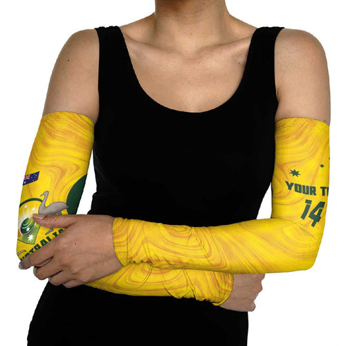 Custom Bowls Australia Arm Sleeves Marble National Color - Aussie Hoodie