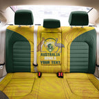 Custom Bowls Australia Back Car Seat Cover Marble National Color - Aussie Hoodie