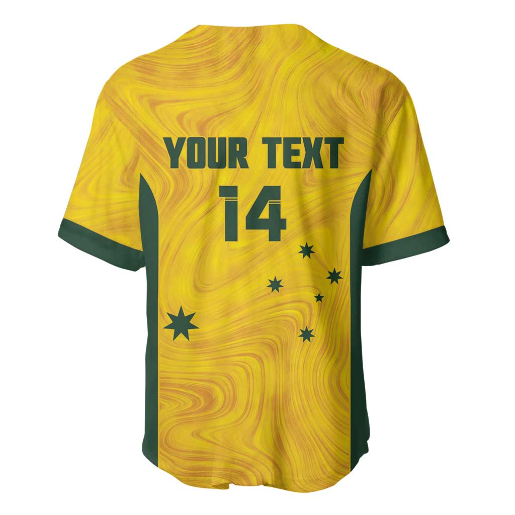 Custom Bowls Australia Baseball Jersey Marble National Color - Aussie Hoodie