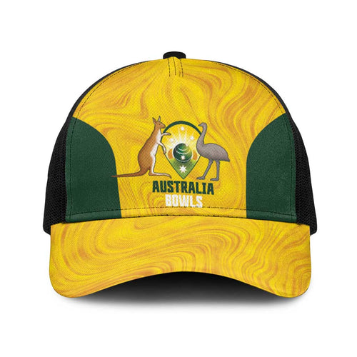 Bowls Australia Baseball Net Cap Marble National Color - Aussie Hoodie