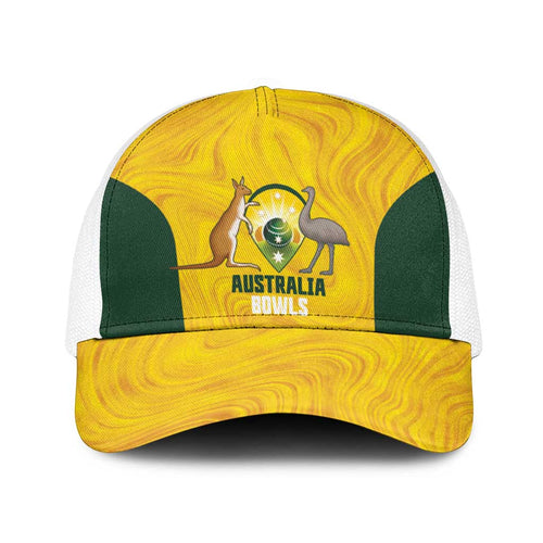 Bowls Australia Baseball Net Cap Marble National Color - Aussie Hoodie