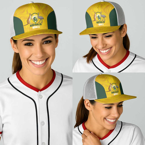 Bowls Australia Baseball Net Cap Marble National Color - Aussie Hoodie
