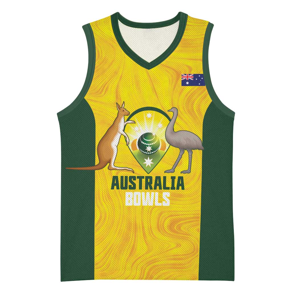 Custom Bowls Australia Basketball Jersey Marble National Color - Aussie Hoodie