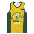 Custom Bowls Australia Basketball Jersey Marble National Color - Aussie Hoodie