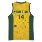 Custom Bowls Australia Basketball Jersey Marble National Color - Aussie Hoodie