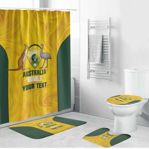 Custom Bowls Australia Bathroom Set Marble National Color - Aussie Hoodie