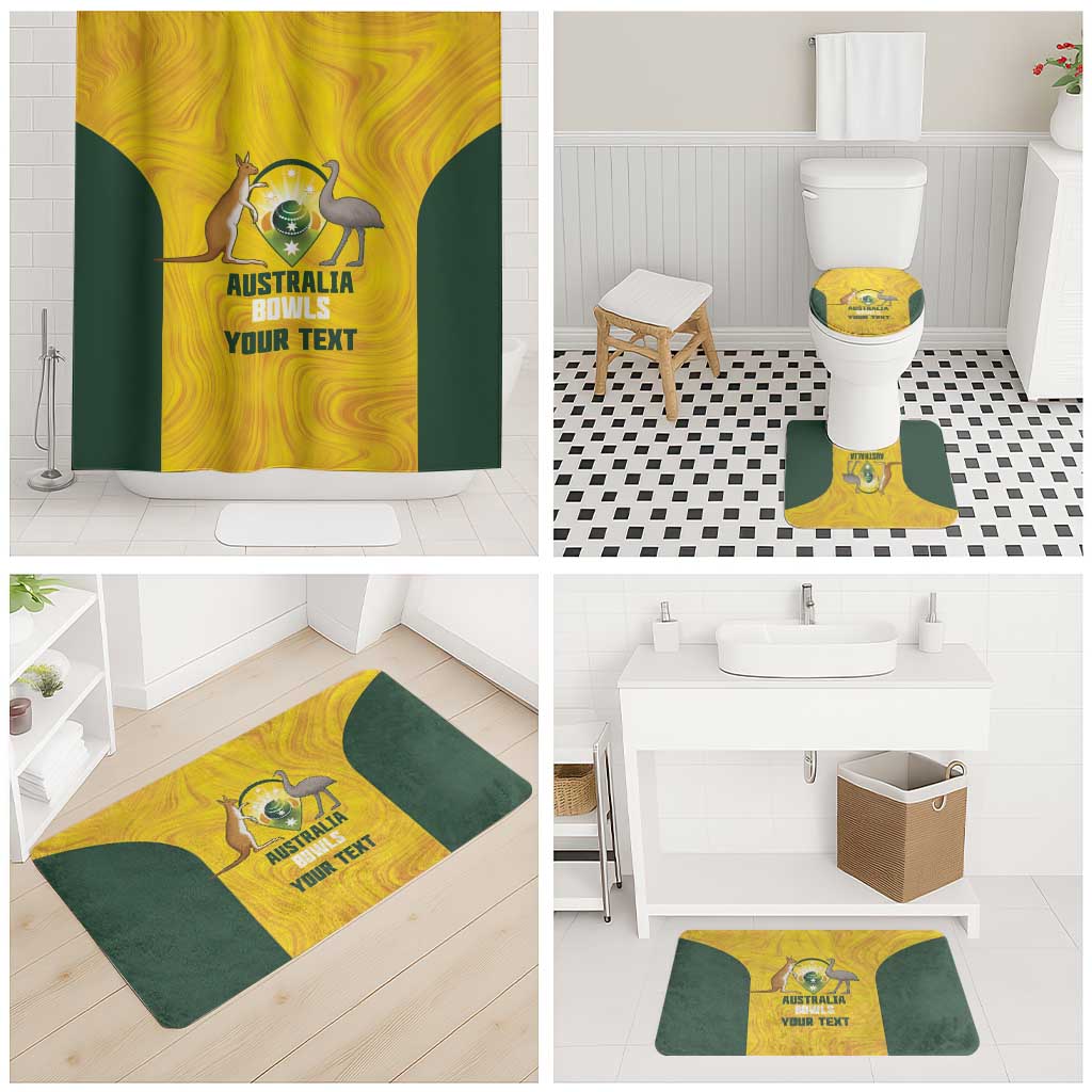 Custom Bowls Australia Bathroom Set Marble National Color - Aussie Hoodie
