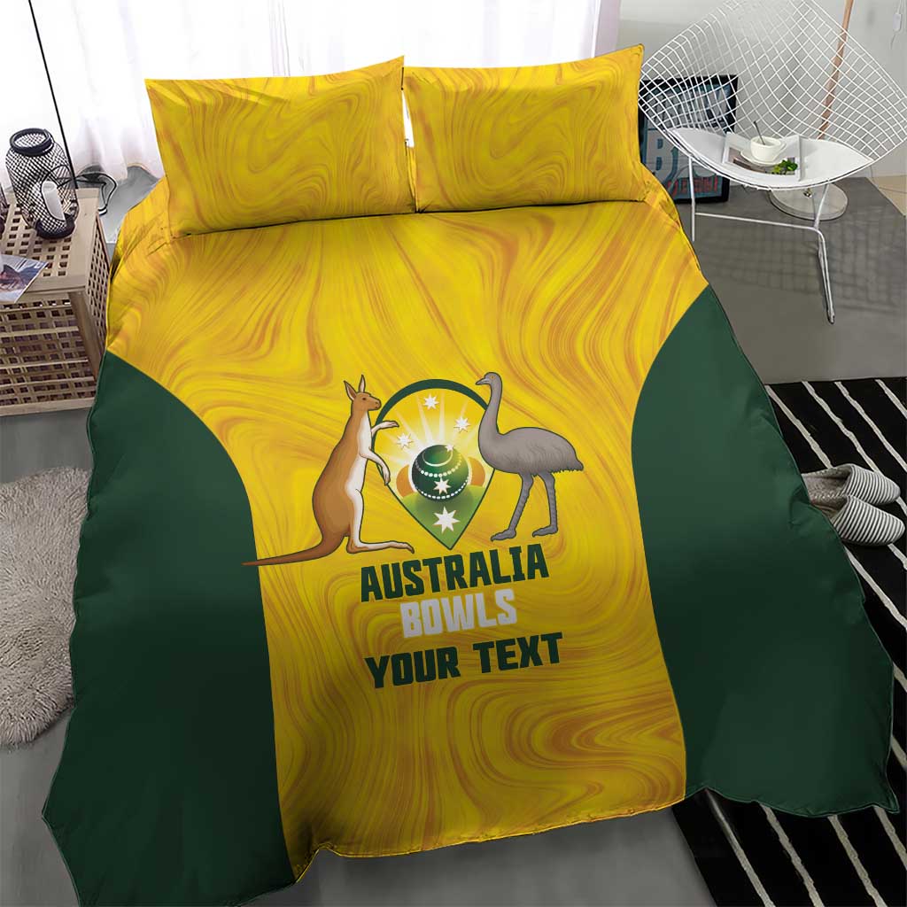 Custom Bowls Australia Bedding Set Marble National Color - Aussie Hoodie