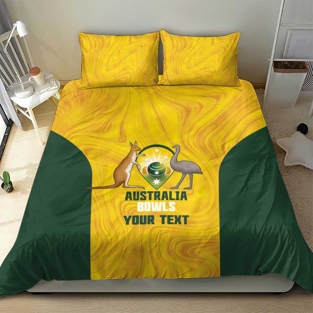 Custom Bowls Australia Bedding Set Marble National Color - Aussie Hoodie