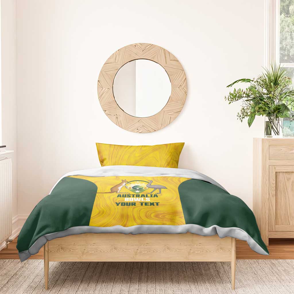 Custom Bowls Australia Bedding Set Marble National Color - Aussie Hoodie