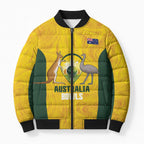 Custom Bowls Australia Bomber Puffer Jacket Marble National Color - Aussie Hoodie