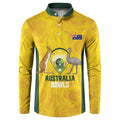 Custom Bowls Australia Button Sweatshirt Marble National Color - Aussie Hoodie