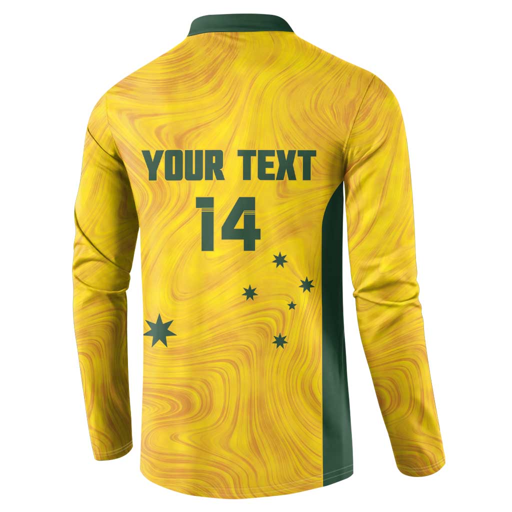Custom Bowls Australia Button Sweatshirt Marble National Color - Aussie Hoodie