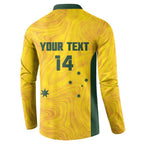 Custom Bowls Australia Button Sweatshirt Marble National Color - Aussie Hoodie