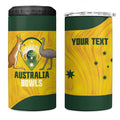 Custom Bowls Australia 4 in 1 Can Cooler Tumbler Marble National Color - Aussie Hoodie